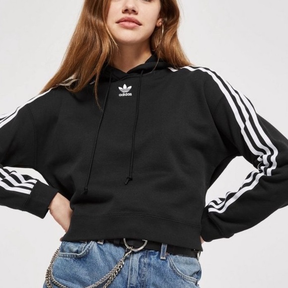 adidas Sweaters - Adidas Originals Cropped Hoodie Sweatshirt
